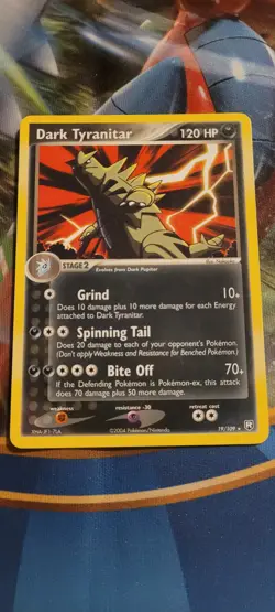 Pokemon TCG - Dark Tyranitar, Team Rocket Returns 19/109 Rare Card - Image 1