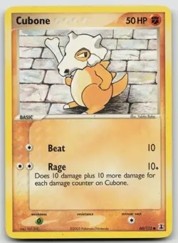 Pokemon Card Cubone Common Delta Species 60/113 - Image 1