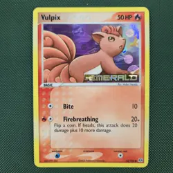 MP Vulpix 72/106 EX Emerald Reverse Holo Stamped 2005 Nintendo Pokemon Card - Image 1