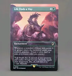 MTG Life Finds A Way Borderless (Non Foil) - 2017 Jurassic World NM Magic Card - Image 1