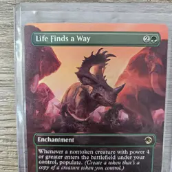 MTG Life Finds A Way Borderless (Non Foil) - 2017 Jurassic World NM Magic Card - Image 4