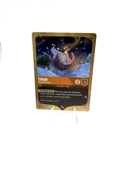 Timon - Snowball Swiper - Disney Lorcana Promo Cards (DLPC) - Gold Border - Image 1