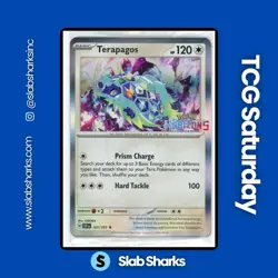 2024 POKEMON SURGING SPARKS #161/191 TERAPAGOS HORIZONS THE SERIES PROMO CARD - Image 1