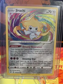 Jirachi 119/185 Amazing Rare SWSH04: Vivid Voltage Pokemon Card - Image 1