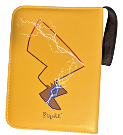 Pokemon Pikachu 3 Ring Card Binder Album Empty 400 Trading Cards Case Black - Image 2