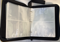 Pokemon Pikachu 3 Ring Card Binder Album Empty 400 Trading Cards Case Black - Image 5