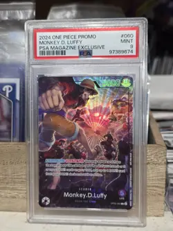 Monkey.D.Luffy (PSA Magazine) OP05-060 One Piece Promotion Cards PSA 9 - Image 1