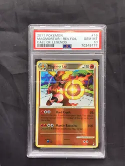 Pokemon Cards: Call of Legends Reverse Holo: Magmortar 16/95 PSA 9 - Image 1