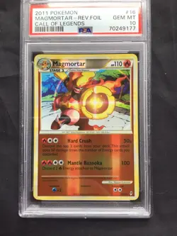 Pokemon Cards: Call of Legends Reverse Holo: Magmortar 16/95 PSA 9 - Image 2