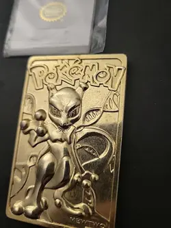 Pokemon 23K Gold Plated Trading Card Charizard & Mewtwo Burger King 1999 No Ball - Image 5