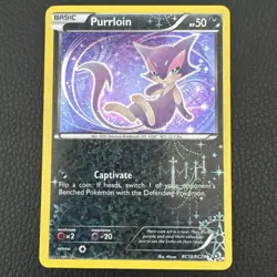 Purrloin - RC13/RC25 - Pokemon Legendary Treasures Radiant Collection Card LP - Image 1