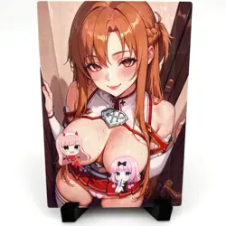 Sword Art Online Asuna Sexy Anime Waifu Girl Doujin Lewd Goddess Story Art Card - Image 1