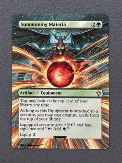 Summoning Materia #72 MTG Final Fantasy Commander Hand Painted Altered Art Tentz - Image 1