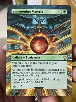 Summoning Materia #72 MTG Final Fantasy Commander Hand Painted Altered Art Tentz - Image 2