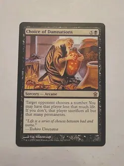 Choice of Damnations [Saviors of Kamigawa] Magic the Gathering MP MTG - Image 1