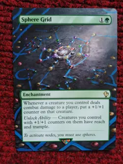 Sphere Grid MTG Final Fantasy Commander Hand Painted Borderless Full Altered Art - Image 2