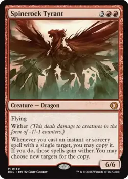 MTG Spinerock Tyrant - Foil, NM-Mint, English Lorwyn Eclipsed - Image 1