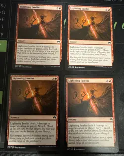 Lightning Javelin X4 Origins Magic the Gathering MTG - Image 1