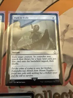 Path to Exile (Foil) 81 (U) MTG Assassins Creed (ACR) Plus X2 Regular! X3! Total - Image 3
