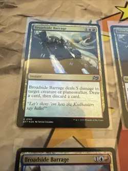MTG Broadside Barrage [Aetherdrift] Magic X4 Playset W/ 1x Foil! And 3x Regular - Image 4
