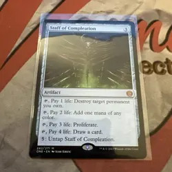 MTG Staff of Compleation Phyrexia: All Will Be One Regular #242 - Image 1