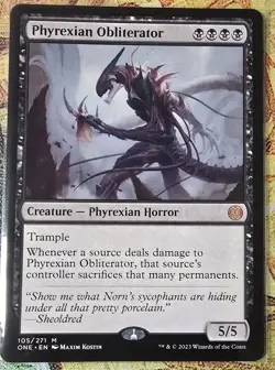 Phyrexian Obliterator Phyrexia: All Will Be One Regular, MTG, #105, NM++ - Image 1