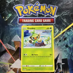 Pokemon Card 016/198 GROOKEY - CHILLING REIGN - COMMON - NM - Image 1