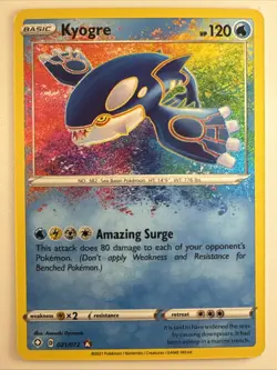 Pokemon TCG Kyogre Shining Fates Holo Card 021/072 - Image 1