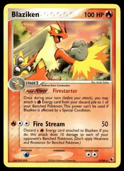 Pokemon TCG EX Battle Stadium #3/109 Blaziken DMG (Crease) - Image 1