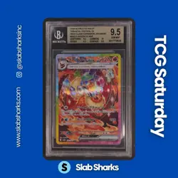 2024 POKEMON TERASTAL FEST JP #202/187 FLAREON EX SPECIAL ART RARE BGS 9.5 - Image 1