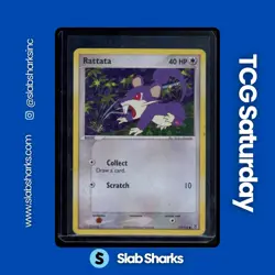 2004 POKEMON EX FIRERED & LEAFGREEN #77/112 RATTATA REVERSE HOLO - Image 1