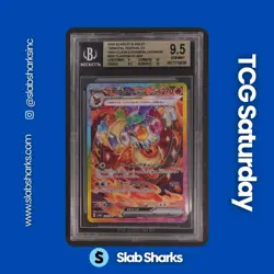 2024 POKEMON TERASTAL FEST JP #202/187 FLAREON EX SPECIAL ART RARE BGS 9.5 - Image 1