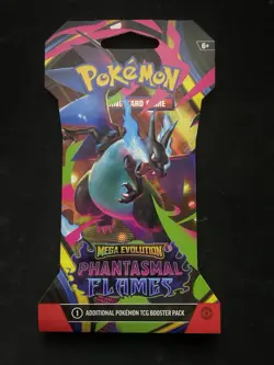 Lot of 10 Pokemon TCG Mega Evolution Phantasmal Flames Booster Sleeved Packs - Image 2
