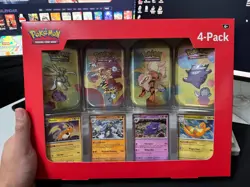 (Sealed) Pokemon TCG 151 Mini Tins 4 Pack + 4 Promos Sams Club Exclusive - Image 1