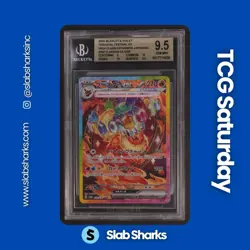 2024 POKEMON TERASTAL FEST JP #202/187 FLAREON EX SPECIAL ART RARE BGS 9.5 - Image 1