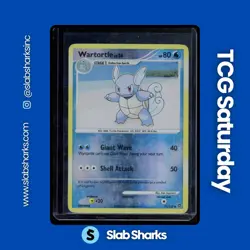 2007 POKEMON DIAMOND & PEARL SECRET WONDERS #75/132 WARTORTLE REVERSE HOLO - Image 1