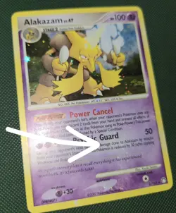 FART WHOLE SWIRL 🌀💫 HOLO BLEED MP Alakazam 2/123 Mysterious Treasures Pokemon - Image 2