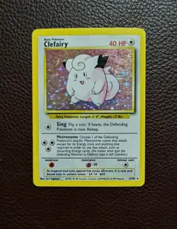 Pokemon TCG Clefairy 5/102 Holo WOTC: Base Set - Image 1