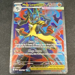 Pokemon Mega Lucario EX Full Art Holo Ultra Rare 160/132 Stage 1 340 HP - Image 1