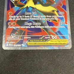 Pokemon Mega Lucario EX Full Art Holo Ultra Rare 160/132 Stage 1 340 HP - Image 2