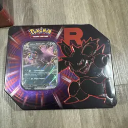 Pokemon Destined Rivals Team Rocket Tin Mewtwo Persian Nidoking Lot of 3 Sealed - Image 2
