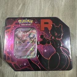 Pokemon Destined Rivals Team Rocket Tin Mewtwo Persian Nidoking Lot of 3 Sealed - Image 4