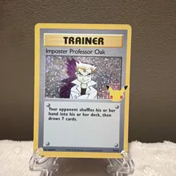 Imposter Professor Oak 73/102 Ultra Rare Celebrations Pokemon TCG Near Mint - Image 1