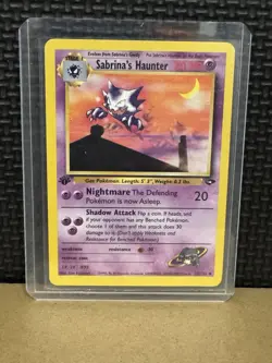 2000 Pokemon Gym Challenge - Sabrina’s Haunter - 1st Edition Ungraded 55/132 - Image 1