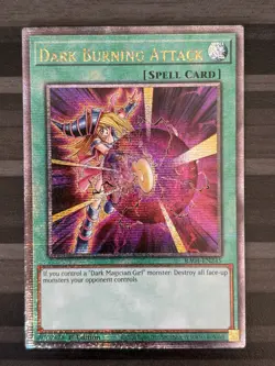 Yugioh | Dark Burning Attack | RA04 | Quarter Century Rare | 1st Edition | NM - Image 1