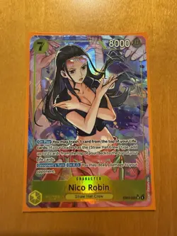 Nico Robin EB03-055 SR Parallel Alt Art One Piece Card Game - Image 1