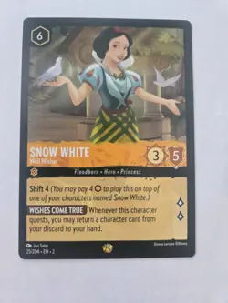Disney Lorcana Snow White Well Wisher Character Rise of the Floodborn 25/204 - Image 1