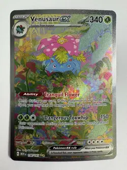 Pokemon TCG Venusaur ex Holo 198/165 English Cards - Image 1
