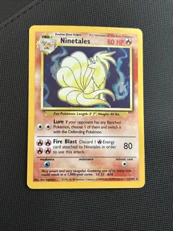 NINETALES - 12/102 - Base Set - Holo - Pokemon Card - EXC/NEAR MINT - Image 1