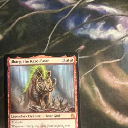 Ilharg, the Raze-Boar War of the Spark Regular Card, Near Mint Condition, MTG - Image 3